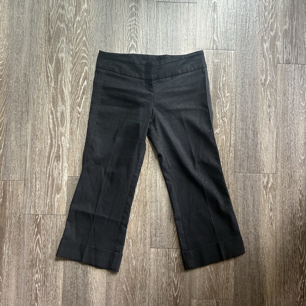 2000s Low Rise Capri Pants Sparkle Y2K Preppy Parisian Office Siren